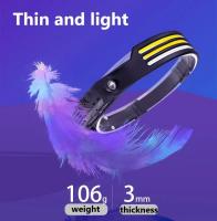 Linterna Frontal LED Sensor Recargable USB Multifuncional Para Camping Pesca Caza Luz De Trabajo COB Fuente De Iluminación Exterior - details 11