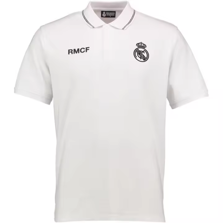 Polo Blanco Real Madrid RMCF – Estilo Clásico con Escudo Oficial - 1