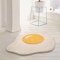 Alfombra De Huevo Pochado De Lana Imitación De Cashmere Para Dormitorio Alfombrilla Antideslizante Suelo Manta Nórdica Suave Y Cómoda Para Puerta Hogar Alfombra De Entrada - details 0