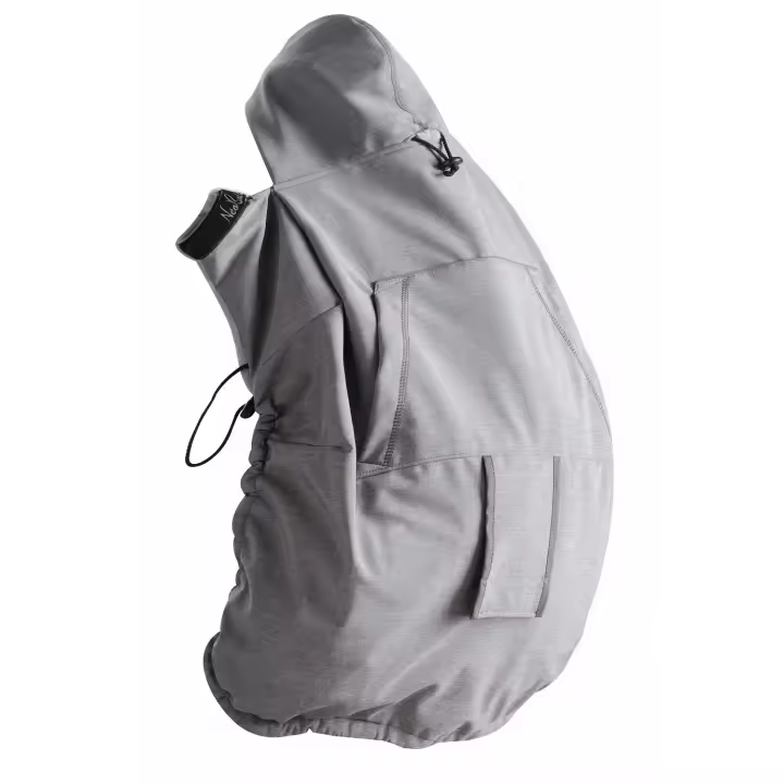 Cobertor Porteo 3en1 Neobulle, Triple Uso Invierno, Tejido Técnico Softshell, Cobertor Portabebés Universal, Adaptable como Manta o Saco de Dormir, Color Grey - 1