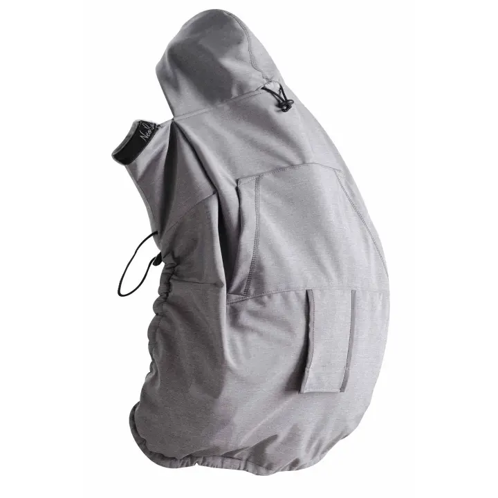 Cobertor Porteo 3en1 Neobulle, Triple Uso Invierno, Tejido Técnico Softshell, Cobertor Portabebés Universal, Adaptable como Manta o Saco de Dormir, Color Grey - 1