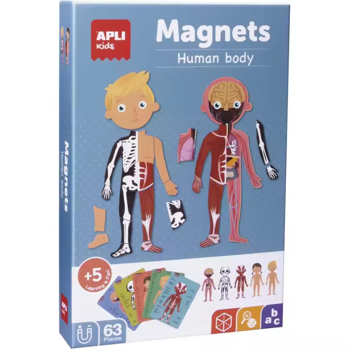 APLI Kids 18531 -Sobre el Cuerpo Humano Juego Magnético - 1