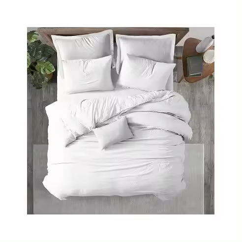 Juego de Funda Nórdica 3 Piezas Blanca Polialgodón 50/50 Incluye Sábana Bajera Sibiles TC00674 - 1