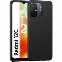 Funda + Protector Cristal Templado Opcional Para XIAOMI REDMI 12C Carcasa Forro Protector, Gel TPU Silicona Suave Flexible Mate, Color Negro, Ajuste Perfecto, Acceso Conectores Carga Auriculares, Meloenvias MLE18 - details 0