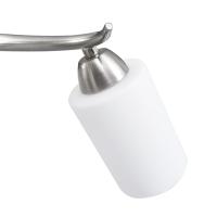 vidaXL Lámpara de techo pantallas cerámica cono blanco 3 bombillas E14 - details 5