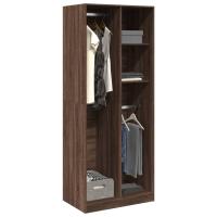 vidaXL Armario de madera de ingeniería 80x50x200 cm en color Roble Sonoma/Roble artisan/Madera antigua y más | almacenamiento funcional diseño moderno para baño dormitorio sala - details 6