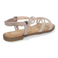 PuntoSalao Sandalias planas cómodas detalles brillantes para mujer color champán TF6016 Sandalias Planas Cómodas con detalles brillantes, un básico imprescindible que realzará tu guardarropa con su brillo único y su comodidad excepcional - details 2