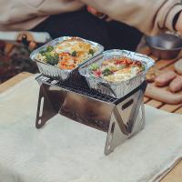 BOPORO Barbacoa Portátil: Parrilla de Acero Inoxidable Plegable para Camping Al Aire Libre - details 3
