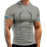 Camiseta De Entrenamiento Para Hombre Verano Transpirable Y Rápida De Secado Para Gimnasio Correr Y Jogging Tops De Fitness - details 4