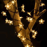 Luces De Cadena Solar De Sakura 5M Lámpara De Flor De Cerezo LED Para Decoración De Jardín Y Fiestas Bodas Exterior - details 6