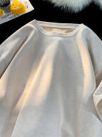 Camiseta De Piel Suelta Para Hombres Y Mujeres Antirrugas Cuello Redondo Casual Verano Manga Corta Moda Callejera - details 7