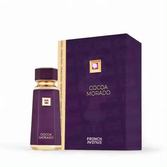 Perfume Árabe 100% Original French Avenue Cocoa Morado EDP Fragrance World Unisex 100ml | Fragancia Exclusiva con Notas de Cacao, Chocolate y Ámbar | Perfume de Lujo, Larga Duración y Alta Concentración para Hombres y Mujeres que Aman los Aromas Sensuales - 1