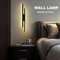 Lámpara De Pared LED Para Interior Estilo Minimalista Moderno Arce Y Acrílico Para Dormitorio Sala De Estar Pasillo Y Escalera Luz Scandinava - details 1