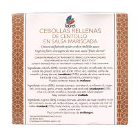 Cebollas rellenas de centollo en salsa mariscada pack 3 unidades. Conservas Laurel - details 1