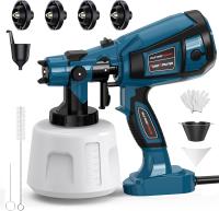 1400ML Electric Spray Gun 800W High Power HVLP Paint Sprayer Auto Furniture Steel Coating Airbrush for Home DIY With 4 Nozzles - details 0