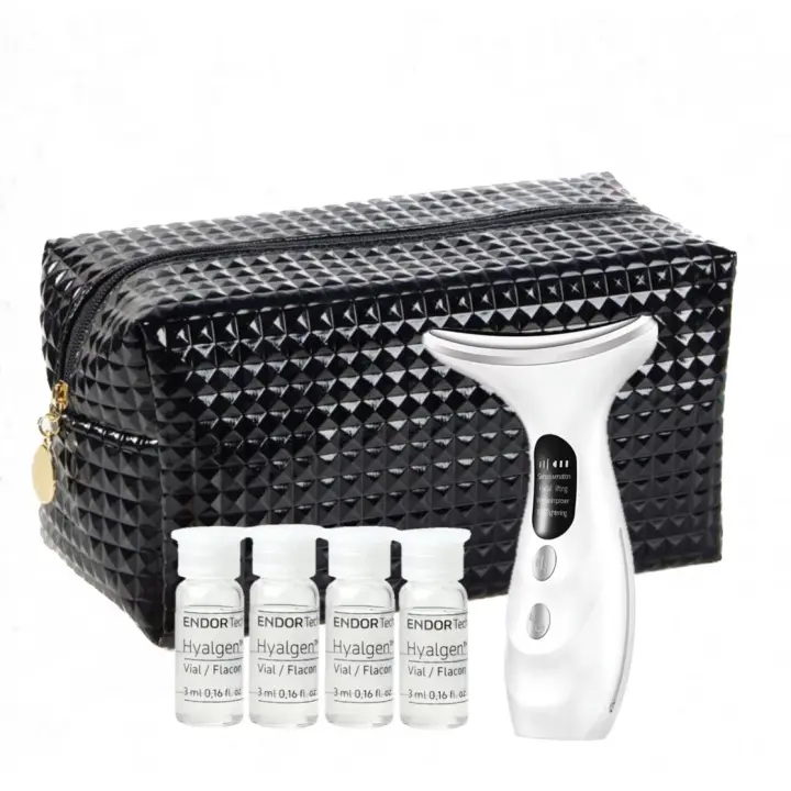 ENDOR TECHNOLOGIES: ENDOR PACK Pack Intensivo Antiaging ENDOR con Dispositivo Masajeador de Cuello & Rostro de Regalo - Multifuncional, Microcorriente, Reafirmante, Lifting y Neceser - 1