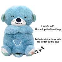 Muñeco De Peluche Suave Para Bebés Otter Soothing Con Música Y Luz Compañero Para Dormir Para Niños Y Niñas Regalo Ideal - details 8