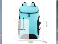 Mochila Deportiva Para Hombres Y Mujeres Bolsa De Viaje Grande Con Bolsillo Para Zapatillas Adecuada Para Gimnasio Yoga Badminton Natación Entrenamiento Al Aire Libre Escuela Color Variado Nylon Impermeable - details 0