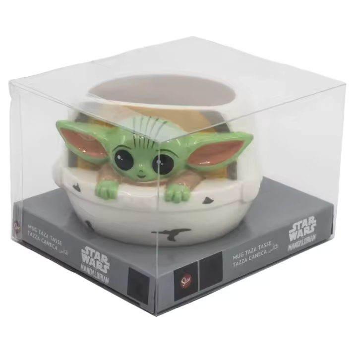 Star Wars The Mandalorian Taza 3D Baby Yoda 385 ml - 1