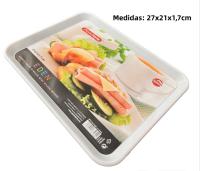 2PCS Plastic Forte BANDEJA PLASTICO PARA SERVIR 35X24CM / 27X21CM - details 1