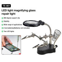 TE-801 Clip Auxiliar De Soldadura Con Aumento Magnificador Herramienta De Soporte Para Placa De Circuito Electrónico Y Soldador - details 0