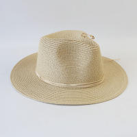 Sombrero De Paja Para Mujer Y Hombres Moda Verano 2025 Sombrero De Playa Casual Sombreros De Paja Con Visera Estilo Panama Protección Solar - details 11