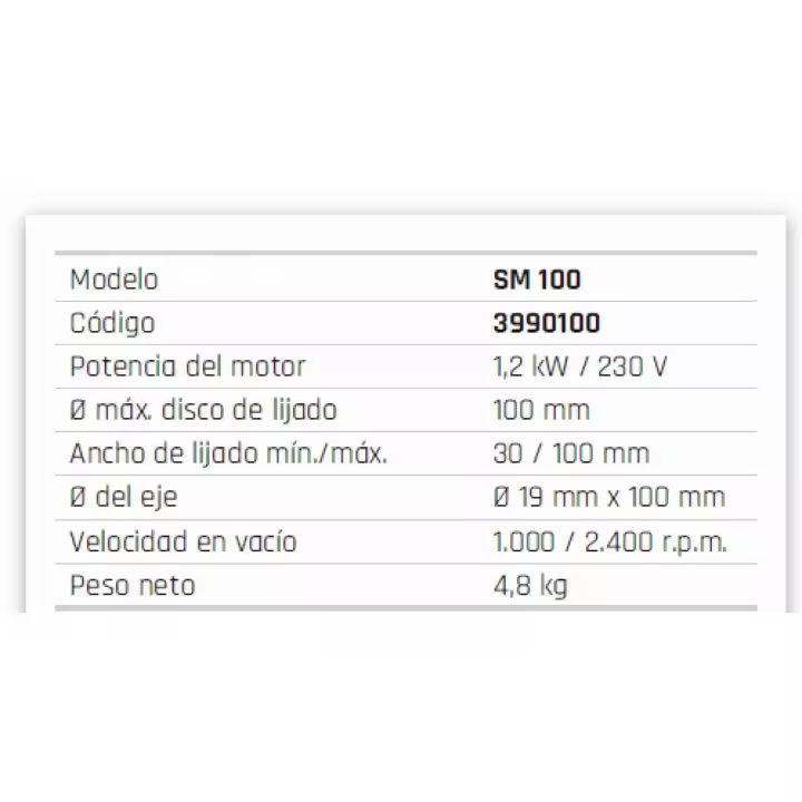 METALLKRAFT 3990100 LIJADORA SATINADORA SM 100 - 1
