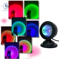 Luz De Puesta De Sol Con Auriculares Y Control Remoto 16 Colores Versión Personalizada Luz Nocturna De Sonda Incluida - details 7