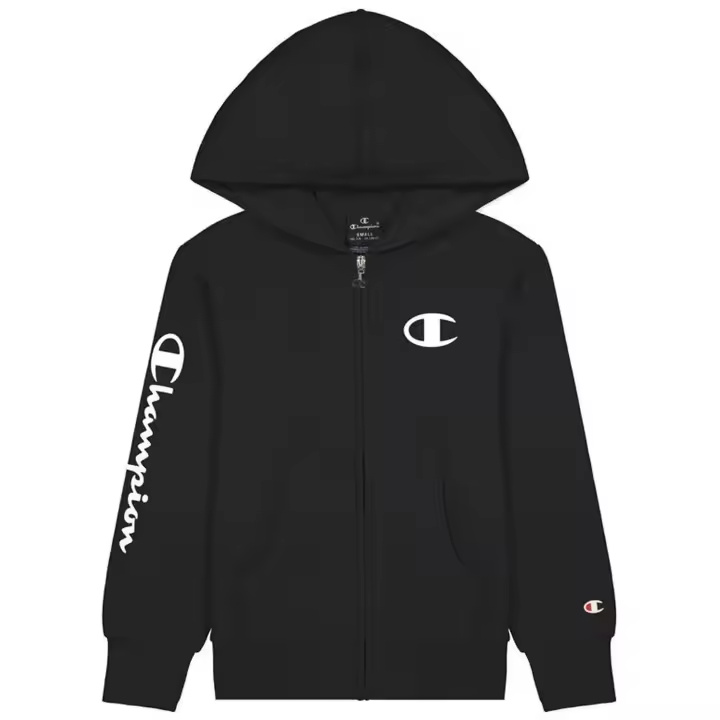 Sudadera con Capucha Champion Legacy Collection para niños en color negro - 1