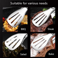 Pinzas De Barbecue De Acero Inoxidable Para Alimentos Pinzas De Carne De Asado Salad Y Steak Utensilios De Cocina Longas Pinzas De Servicio - details 6