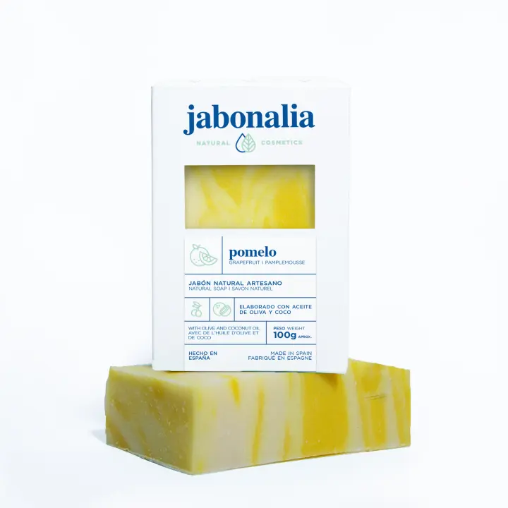 Jabón Natural de Pomelo 100g - Antiséptico y bactericida - Jabonalia - 1