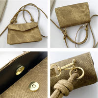 Bolso Pequeño Cuadrado Para Mujer Estilo Retro Versátil Gran Capacidad Casual Moda Minimalista Bolso De Mano Cruzado De PU - details 12