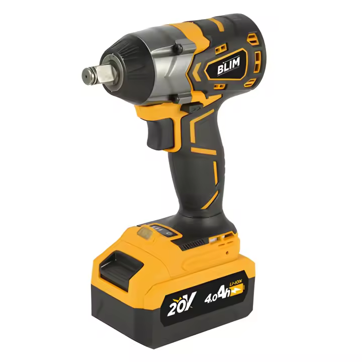 Llave de Impacto Blim 20V 4Ah - Par Máximo 420Nm - Velocidad 0-1600rpm - Incluye Batería y Maletín - 1