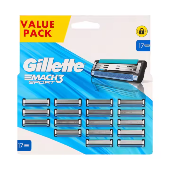 Gillette Mach3 Sport Value Pack 17 cuchillas de afeitar Recambio para cuchillas de afeitar - 1