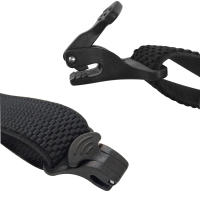 Almohadillas De Trabajo Pesado Para Hombres 3.8cm Anchos Con Espalda X Y 4 Abrazaderas De Plástico Ajustables Bragas De Pantalones Elásticas - Negro - details 7