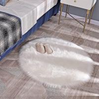 Alfombra Antideslizante Lujoso Suave Moda Sala De Estar Sofá A Prueba De Frío Estera para Pies Cálida Estera para El Piso Estera para Silla (60 x 60 cm) - details 0