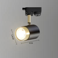 Spotlight De Techo LED GU10 Ajustable En Ángulo Multi Para Decoración De Habitaciones Sala De Estar Bares Tiendas Luz De Tramo De Rail Material De Aluminio - details 17