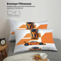 Juego De Cama Deportiva 3 Piezas Con Estampado De Carreras Incluye Funda De Edredón Y 2 Almohadillas No Rellenas Skin-friendly Transpirable Antipelusa - details 12