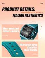 Reloj Deportivo SMAEL Para Mujer Con Correa De Silicona Impermeable Y Pantalla LED Digital Resistente Al Choque Y Con Luz Trasera - details 9