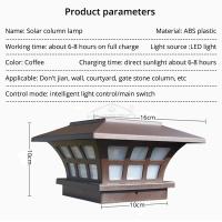 Lámpara De Pared Solar LED Impermeable Para Jardín Y Park Luminoso De Post De Café Decoración Exterior Iluminación De Calle - details 7