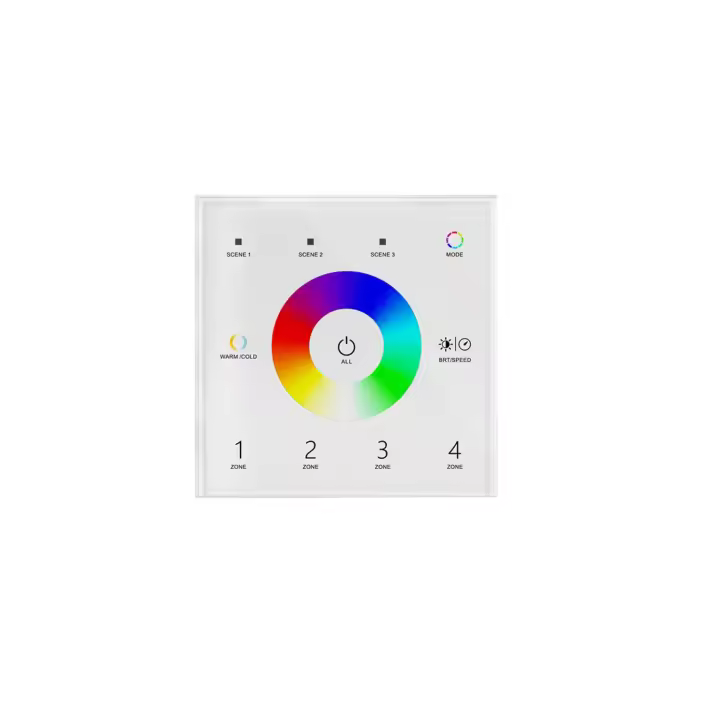 Ledkia Regulador Master DMX Táctil RGBWW 4 zonas RGB - 1