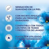 Suavizante FLOR Concentrado para la Ropa - Aroma Azul - 430 Lavados - 2 Botellas x 215  - Suavizante FLOR Azul - details 1