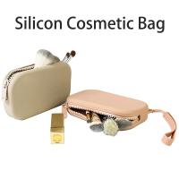 Bolso De Cosméticos Para Mujer Y Niñas Organizador De Silicona Impermeable Con Cierre De Cremallera Vintage Monedero Para Viaje Bolsa Para Auriculares - details 4