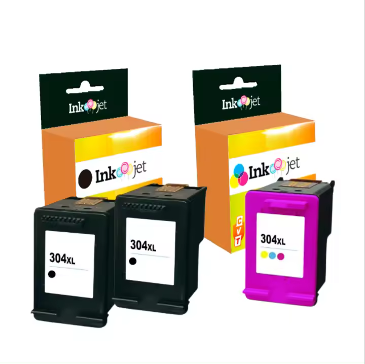Pack de Cartuchos de Tinta HP 304XL Negro y Tricolor Compatible - Alta Calidad - 1