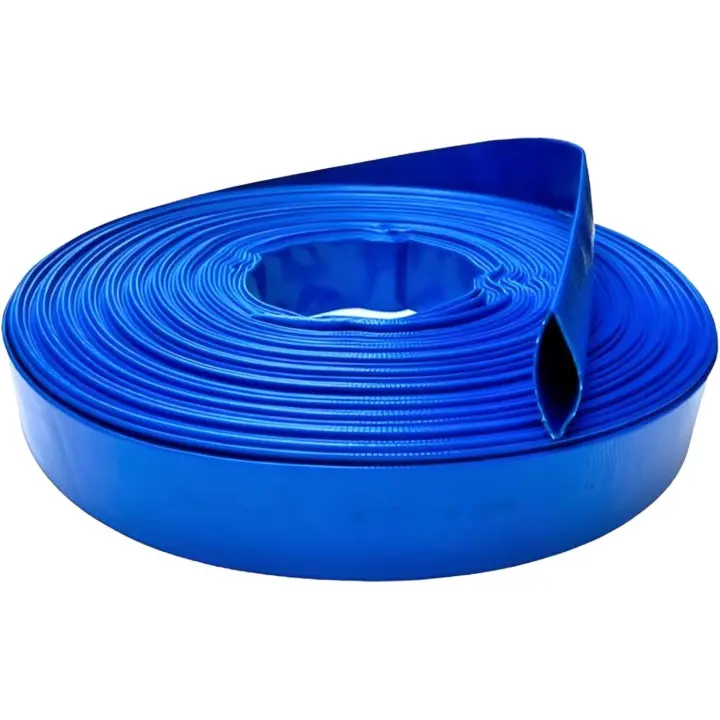 Gobeflat Medium. Manguera Plana azul 6 Bares para descarga de agua, riego y bombas de achique. (40mm T20m) - 1