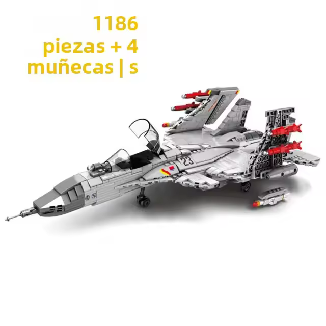 Bloques De Construcción Serie Fuerza Aérea Military J-15 Flying Shark Avión De Combate Juguetes De Avión Para Niños Regalo De Cumpleaños - 1