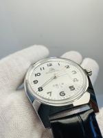 Reloj Mecánico Para Hombre Shanghai 7120 De 36mm Vintage Con Corrección De Agua 3Bar Cuarzo Arábigo Acero Inoxidable Y Correa De Cuero - details 7