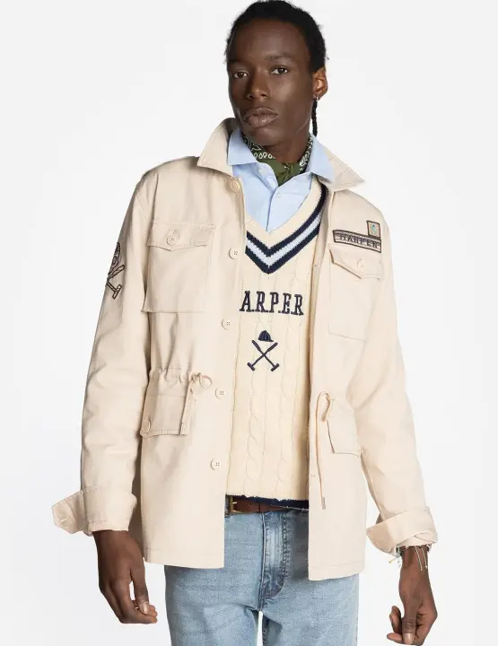 Harper & Neyer - Chaqueta Militar Amarillo Piedra - 1