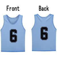 12 PCS Chalecos De Fútbol Para Adultos Rápidos De Secado Uniforme De Equipo De Entrenamiento Para Baloncesto Y Fútbol Numerados Top De Juego - details 4