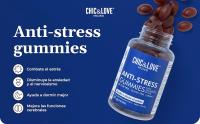 CHIC & LOVE Gominolas Anti-estrés Mujer Ashwagandha Melisa Ginseng | SIN Gluten, SIN Lactosa, Apto Veganos | Naranja (60 Gominolas) - details 0